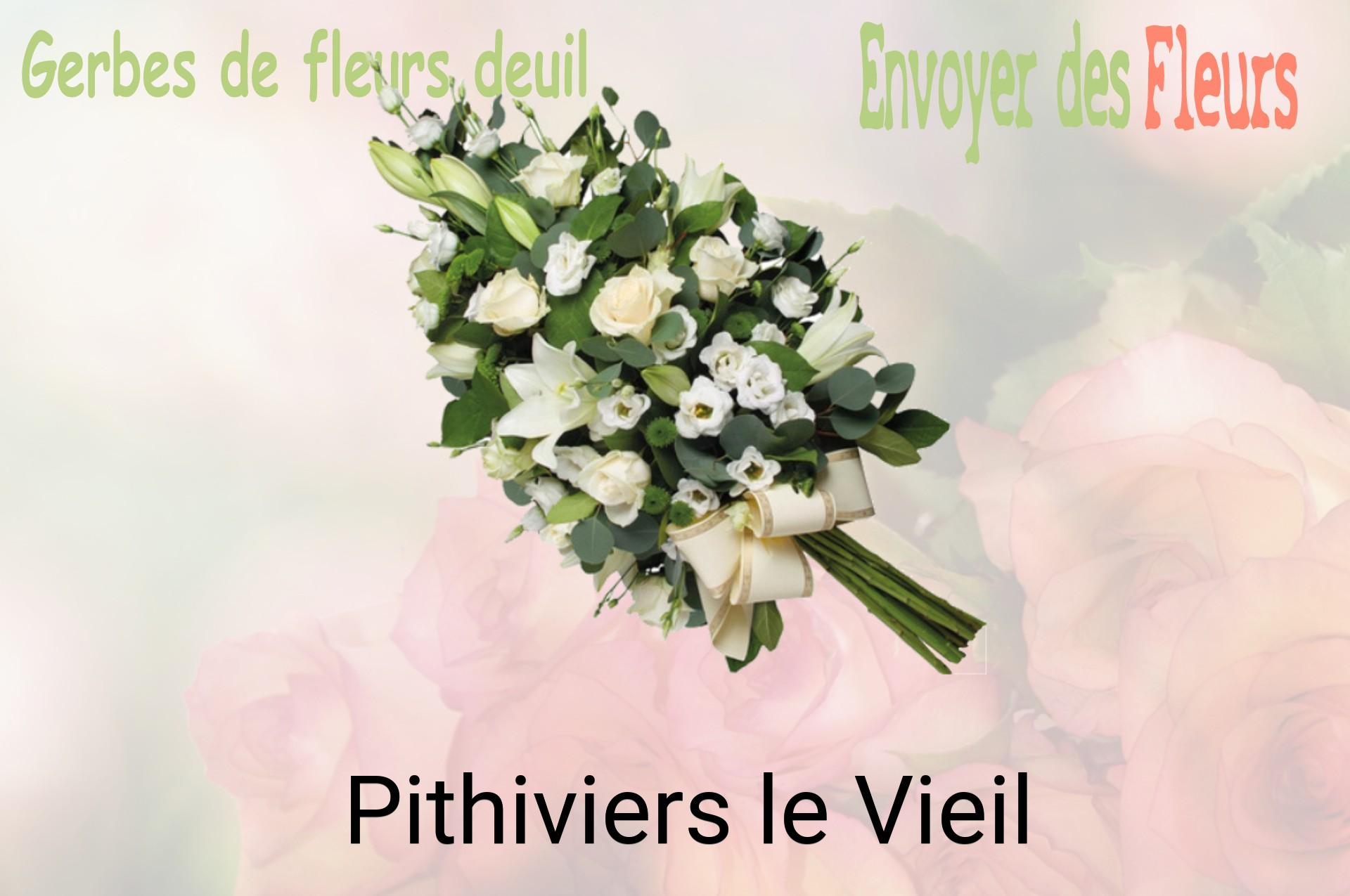 Gerbe de fleurs de deuil livrée à Pithiviers-le-Vieil